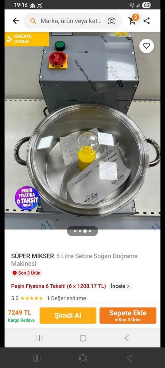 Gri ve Sarı Renkli Doğrayıcı Parçası - Görsel 3