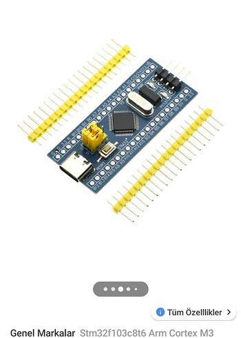 Stm32f103c8t6 Arm Cortex M3 Mikrodenetleyici - Görsel 3