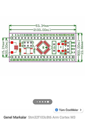 Stm32f103c8t6 Arm Cortex M3 Mikrodenetleyici - Görsel 8