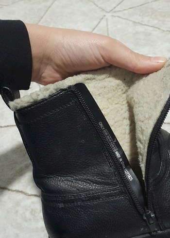 only kadın içi yünlü bot ayakkabı - Görsel 10