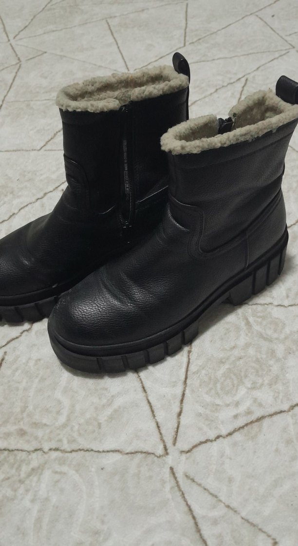 only kadın içi yünlü bot ayakkabı - Görsel 5