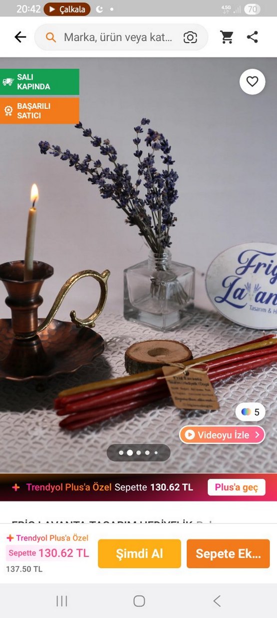 Bordo İnce Mum 16 adet - Görsel 3