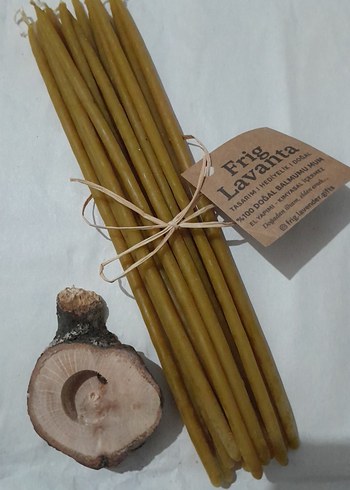 Sarı İnce Mum 14 adet - Görsel 5