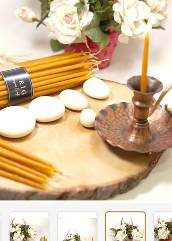 Sarı İnce Mum 14 adet - Görsel 3