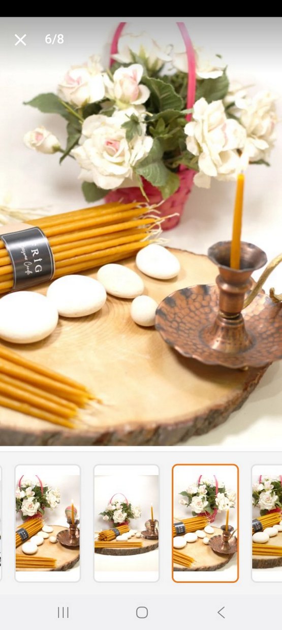 Sarı İnce Mum 14 adet - Görsel 3