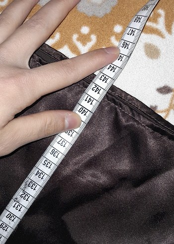 Kahverengi Saten Uzun Drapeli Elbise - Görsel 14