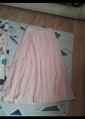 Pembe Pilili Uzun Bohem Etek - Görsel 5