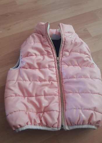 Kız Çocuk Pembe Örgü Yelek - Görsel 6