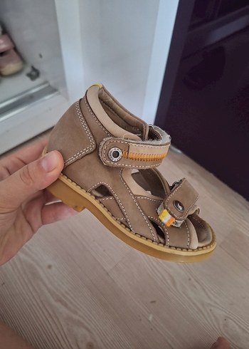 Bej Erkek Bebek İlk Adım Sandalet