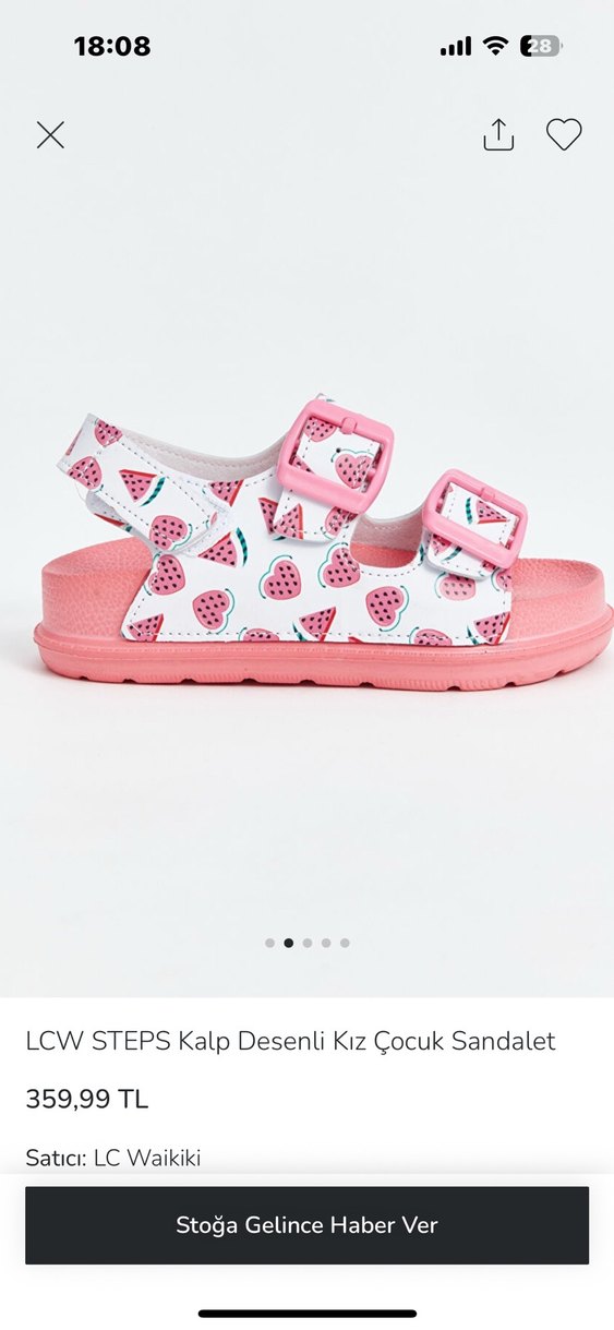 Kız çocuk terlik LCW - Görsel 2