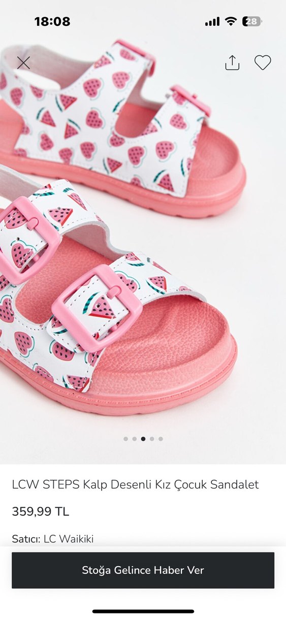 Kız çocuk terlik LCW - Görsel 3