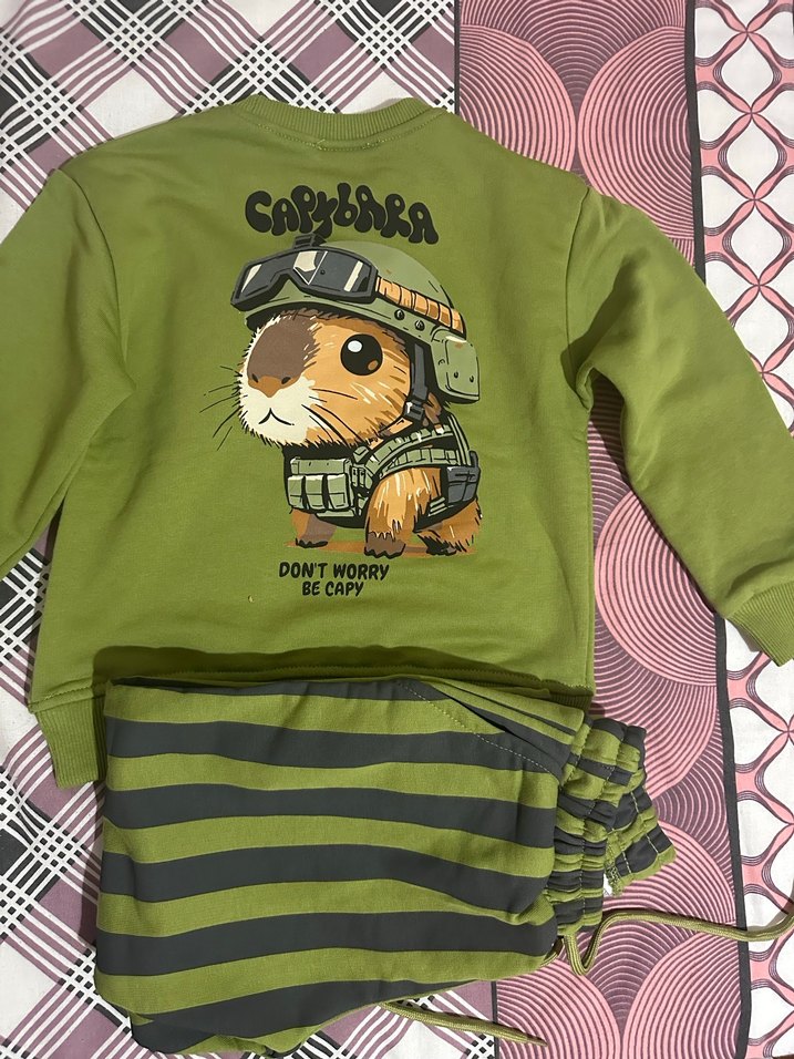 Capybara erkek çocuk takımı - Görsel 4