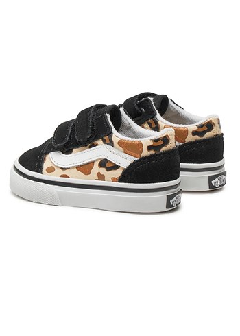 Kız Çocuk Siyah Desenli Cırtlı Spor Ayakkabı - Görsel 2