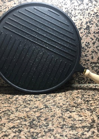 Parlak Siyah Izgara Tavası