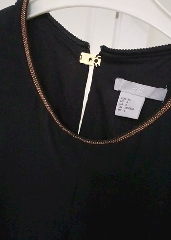 Siyah kolsuz Elbise - Görsel 3