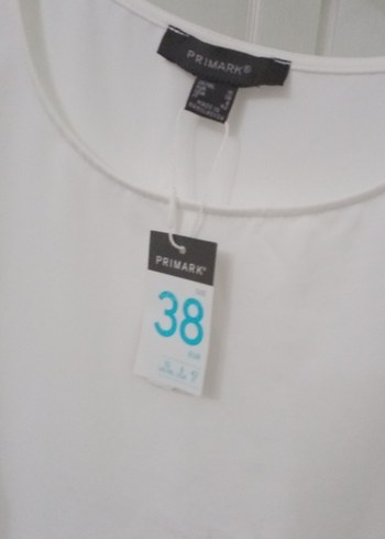 Beyaz Kolsuz Pamuklu Kadın Bluz - Görsel 2