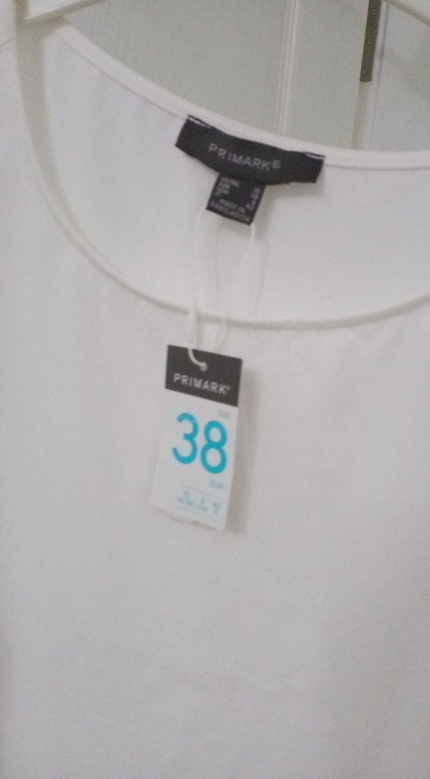 Beyaz Kolsuz Pamuklu Kadın Bluz - Görsel 2