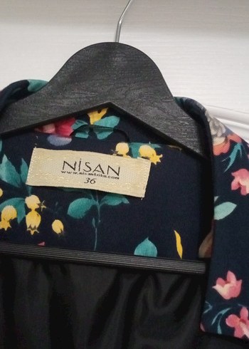 Çiçek Desenli Kadın Blazer Ceket - Görsel 4