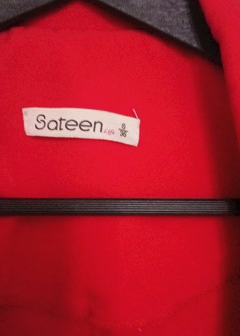 Kırmızı Kadın Midi Blazer Ceket - Görsel 3