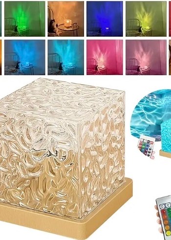 Renkli Kumandalı gece lambası - Görsel 3