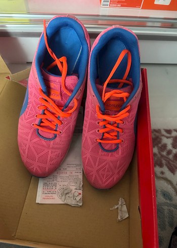 Pembe Elastik Bağcıklı Kadın Spor Ayakkabı