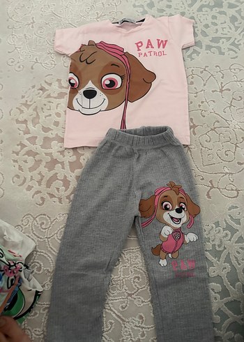 Paw Patrol Baskılı Kız Bebek Takımı