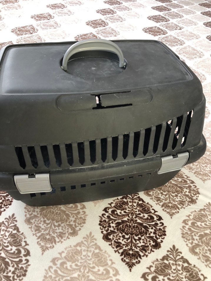 Siyah Gri Plastik Taşıma Çantası - Görsel 4