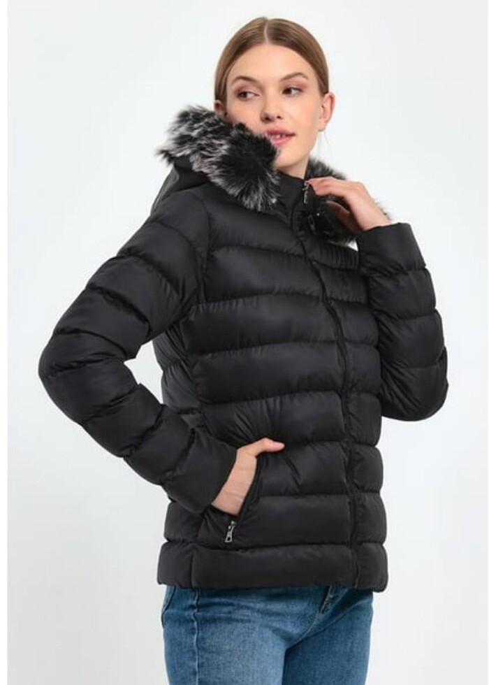 Bayan şişme mont - Görsel 3