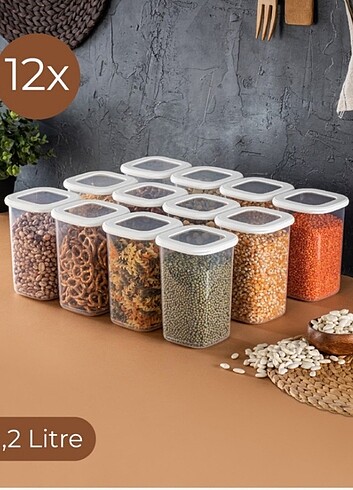 12 ADT 1200ML VAKUMLU POLY BEYAZ SAKLAMA KABI 