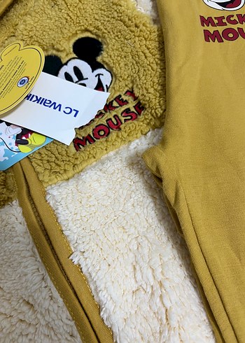 LC Waikiki Mickey Mouse Kapüşonlu Erkek Bebek Takımı
