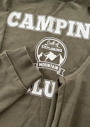 LC Waikiki Erkek Haki Rahat Kesim Sweatshirt ve Eşofman Altı