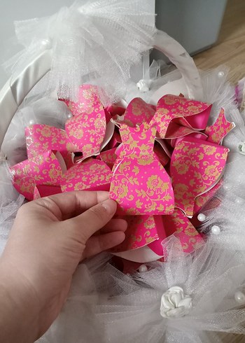Pembe Desenli kına paketleri
