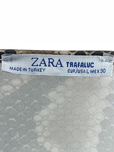 l Beden kahverengi Renk Zara Bluz %70 İndirimli.