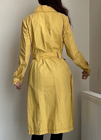 Tekbir Yüzde Yüz Pamuk Trenchcoat