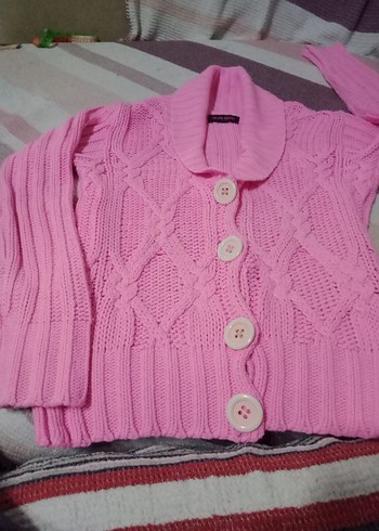 Trendyol & Milla Düğmeli Pembe Triko Kadın Hırka