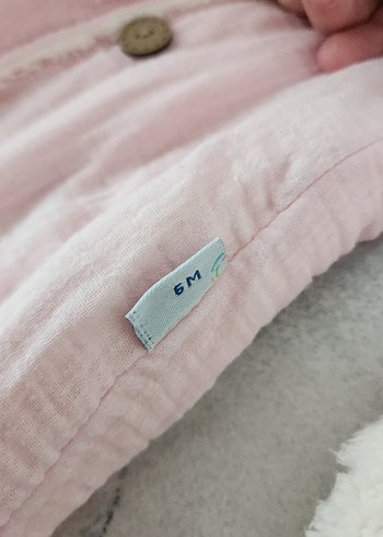 Düğmeli Pembe Bebek Kış Tulumu - Görsel 2