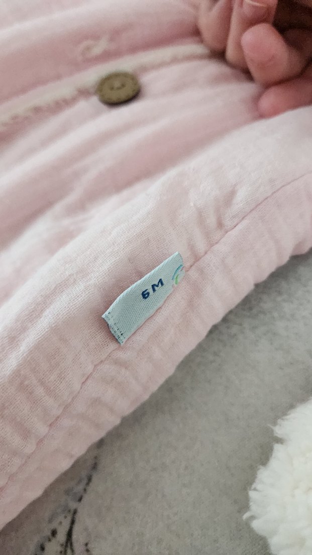 Düğmeli Pembe Bebek Kış Tulumu - Görsel 2