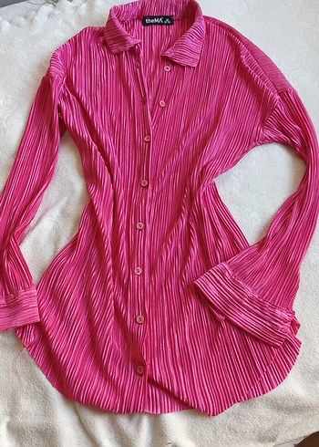Armine Pembe pileli Pijama Takımı