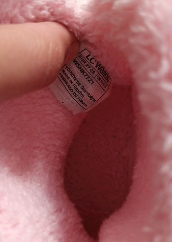 Kız Çocuk Beyaz Nakışlı Sıcak panduf - Görsel 4