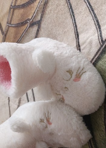 Kız Çocuk Beyaz Nakışlı Sıcak panduf - Görsel 15