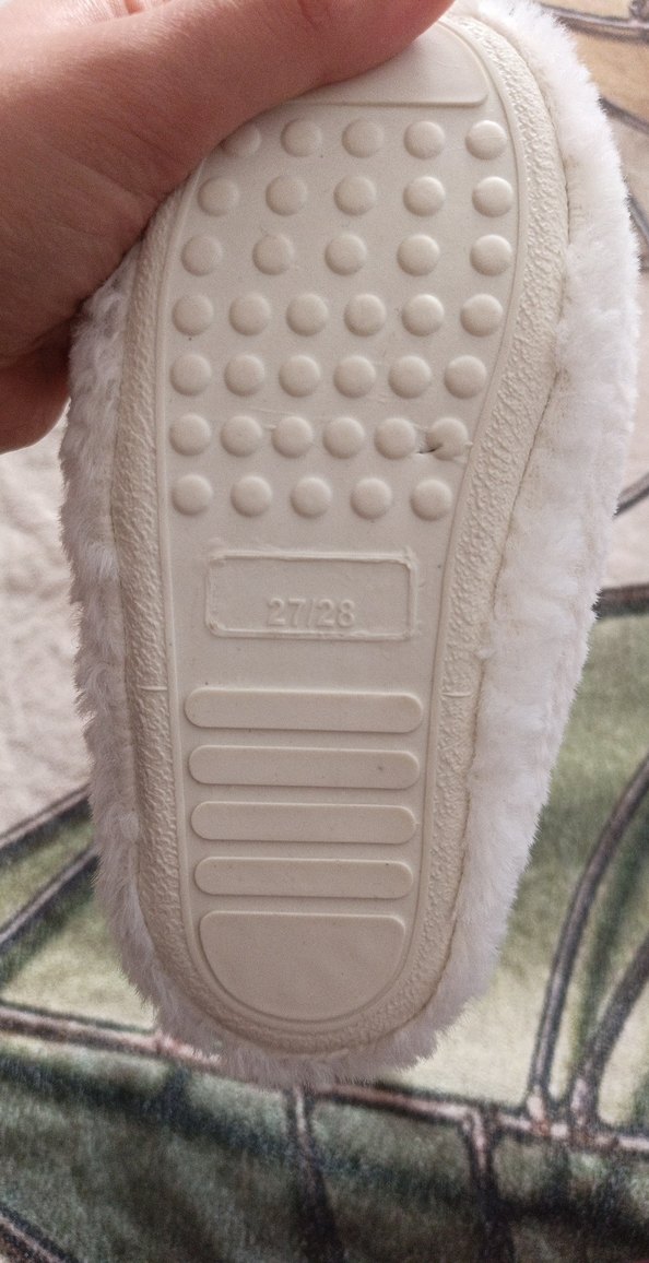 Kız Çocuk Beyaz Nakışlı Sıcak panduf - Görsel 3