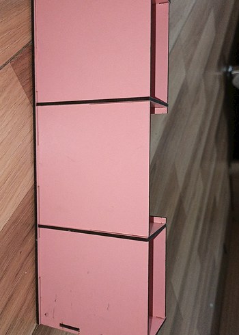 Pastel Pembe Çocuk Rafı - Görsel 3