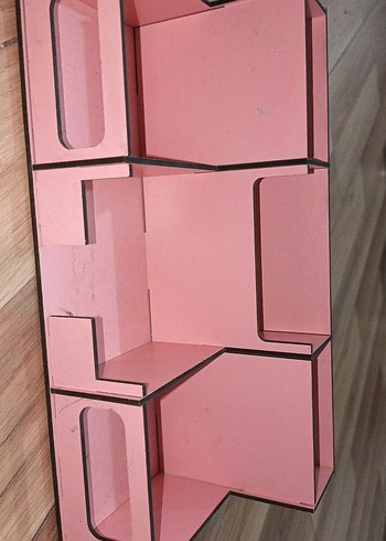 Pastel Pembe Çocuk Rafı - Görsel 5