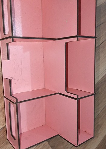 Pastel Pembe Çocuk Rafı - Görsel 9