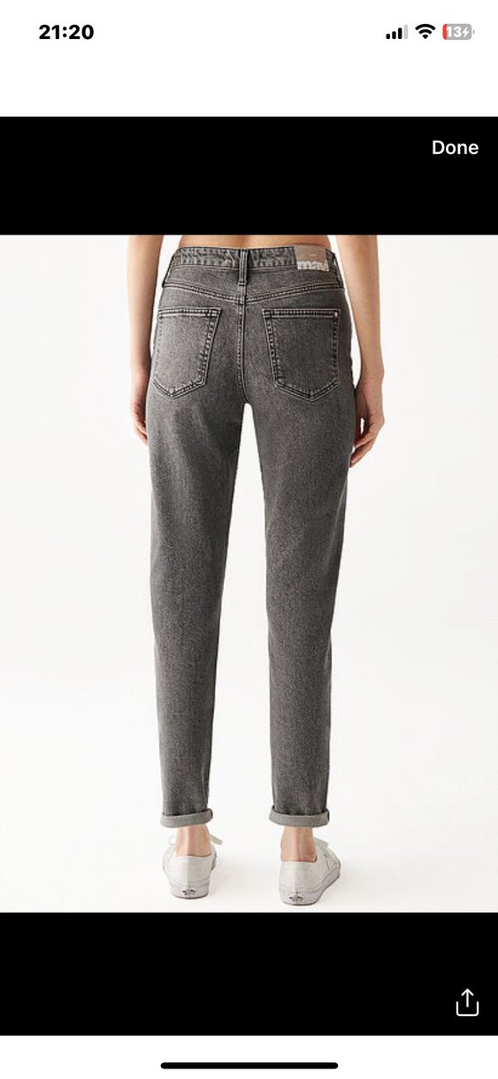 Mavi mom jean - Görsel 2