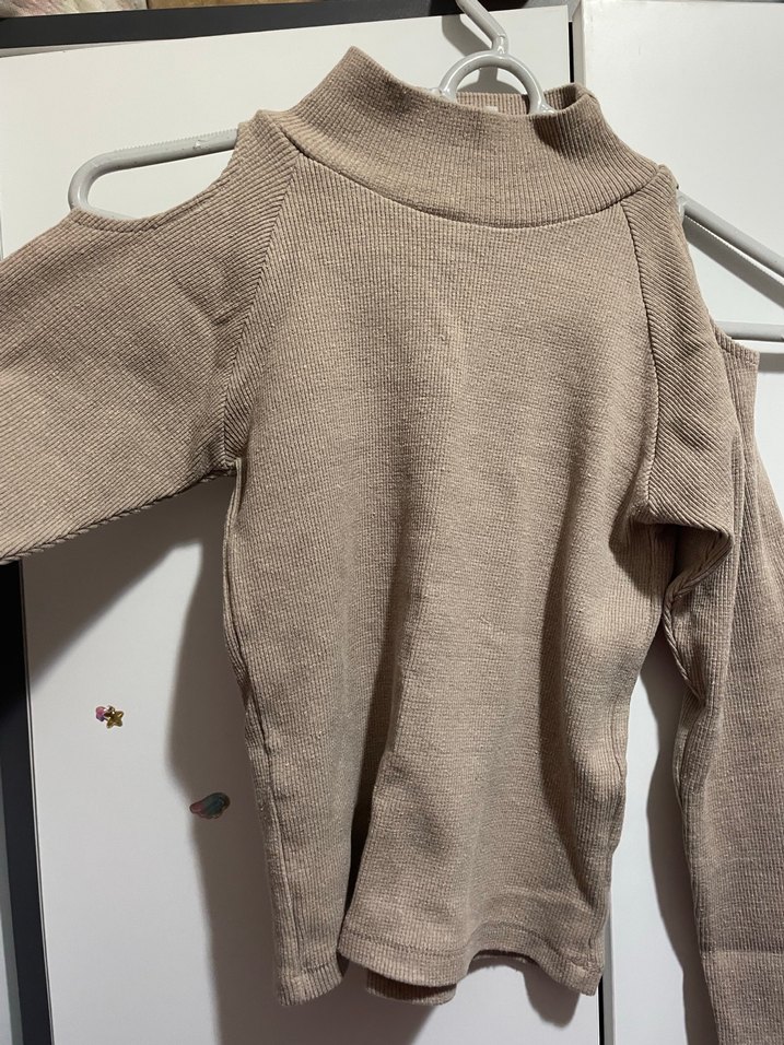 Bej Kadın Kazak - Görsel 3