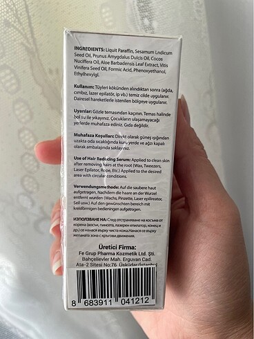 Beden Renk Karınca yumurtası yağı