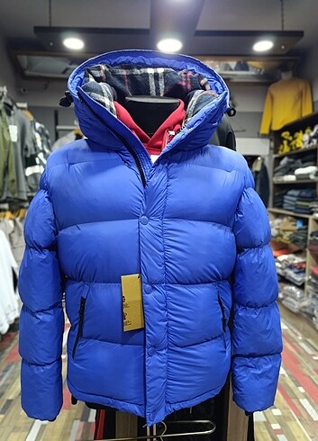 l/xl Beden lacivert Renk Orjinal Burberry Mont