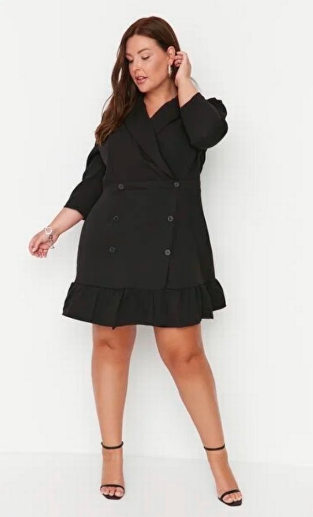 Trendyolmilla Curve Truvakar Ceket Elbise - Görsel 2