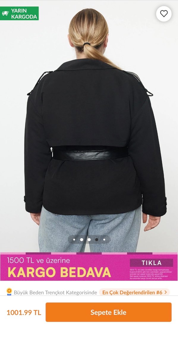 Trendyolmilla Curve Trençkot - Görsel 5